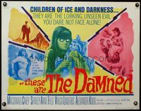 3x600 THESE ARE THE DAMNED 1/2sheet '63 Joseph Losey teams with D.H. Lawrence to make spooky horror!