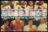 3x137 HUSBANDS Japanese movie poster R2000 great image of Ben Gazzara, Peter Falk & John Cassavetes!