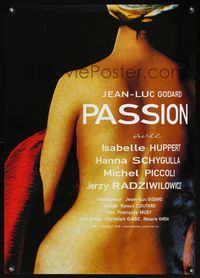 3x206 PASSION Japanese movie poster R2002 Jean-Luc Godard, sexy close up of nude girl from behind!