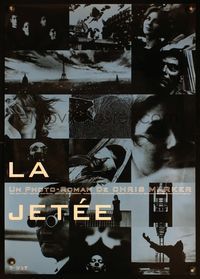 3x159 LA JETEE Japanese poster '90s Chris Marker French sci-fi, cool montage of bizarre images!