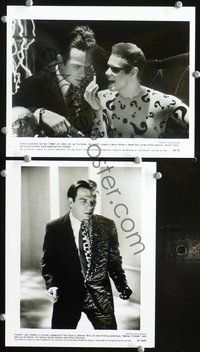 3y294 BATMAN FOREVER 2 8x10 stills '95 great images of Tommy Lee Jones as Two-Face w/Jim Carrey!