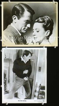 3y312 BELOVED INFIDEL 2 8x10 movie stills '59 two great images of Gregory Peck, w/Deborah Kerr!