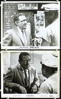3y324 BLACK LIKE ME 2 8x10 movie stills '64 great images of James Whitmore, normal and in blackface!