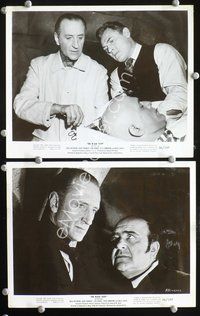 3y325 BLACK SLEEP 2 8x10 movie stills '56 cool horror images of Basil Rathbone, Akim Tamiroff!