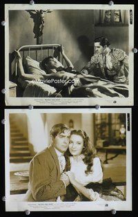 3y326 BLOOD & SAND 2 8x10 movie stills '41 cool images of Tyrone Power as matador, w/Linda Darnell!