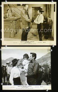 3y333 BRAVADOS 2 8x10 movie stills '58 two cool images of Gregory Peck & Joan Collins!