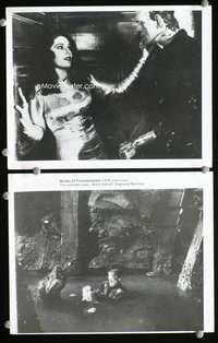 3y335 BRIDE OF FRANKENSTEIN 2 8x10 stills R70s two cool images of Boris Karloff as the monster!