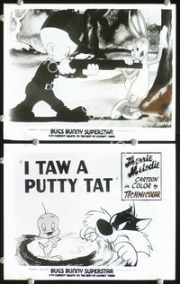 3y341 BUGS BUNNY SUPERSTAR 2 8x10 stills '75 Looney Tunes' Sylvester the Cat, Tweety, the Hunter!