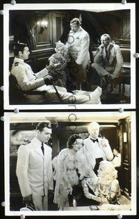 3y360 CHINA SEAS 2 8x10 stills '35 great images of Clark Gable & Jean Harlow w/Rosalind Russell!