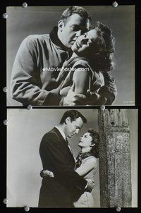 3y375 CRY IN THE NIGHT 2 8x10 movie stills '56 close-up of Natalie Wood, Raymond Burr!