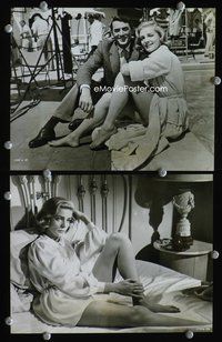 3y390 DESIGNING WOMAN 2 7.25x9.25 stills '57 cool candid image of Gregory Peck & Lauren Bacall!