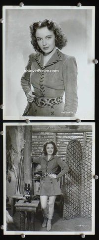 3y396 FRANCES GIFFORD 2 8x10 movie stills '40s cool pictures in wild Jungle Girl Nyoka outfit!
