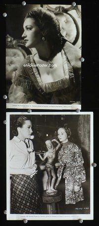 3y397 DOROTHY LAMOUR 2 8x10 movie stills '30s great close-ups of pretty Lamour!