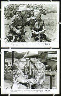 3y414 FARGO 2 8x10 movie stills '52 great close-up images of Wild Bill Elliott, Phyllis Coates!