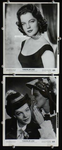 3y425 FOREVER MY LOVE 2 8x10 movie stills '62 great close-up images of Romy Schneider, Austrian!