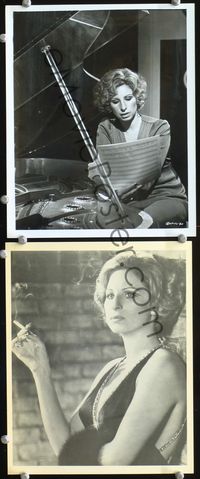 3y433 FUNNY LADY 2 8x10 movie stills '75 Barbra Streisand sits on piano & smokes cigarettes!