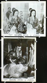 3y437 GATE OF HELL 2 8x10 movie stills '53 Teinosuke Kinugasa, great images of Japanese Geisha!