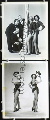 3y438 GENTLEMEN PREFER BLONDES 2 8x10 stills '53 classic images of Marilyn Monroe & Jane Russell!
