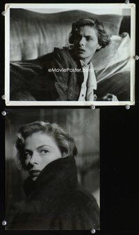 3y455 GREATEST LOVE 2 8x10s '54 Roberto Rossellini directed, great images of pretty Ingrid Bergman!