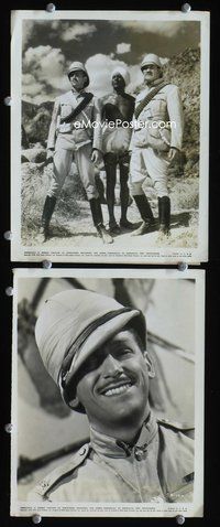 3y463 GUNGA DIN 2 8x10 stills '39 great image of Britons Douglas Fairbanks Jr., Victor McLaglen!