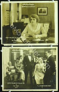 3y317 BIG TIMBER 2 8x10 lobby cards '17 cool images of silent stars Kathlyn Williams & Wallace Reid!