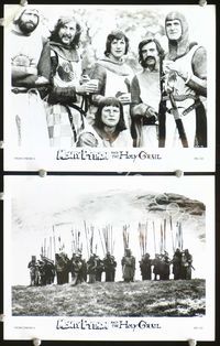 3y579 MONTY PYTHON & THE HOLY GRAIL 2 8x10 movie stills '75 Terry Gilliam, John Cleese, Camelot!