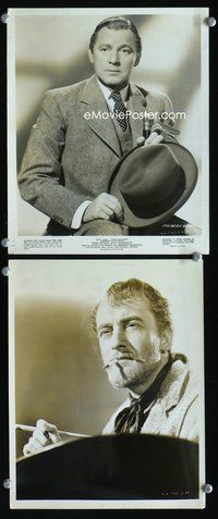3y580 MOON & SIXPENCE 2 8x10 movie stills '42 great portraits of George Sanders, Herbert Marshall!