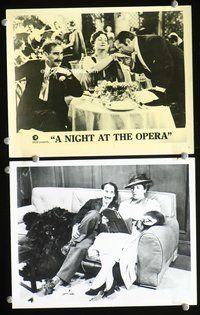 3y605 NIGHT AT THE OPERA 2 8x10 movie stills R60s two cool image of Groucho Marx!