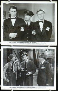 3y615 NO TIME FOR COMEDY 2 8x10 movie stills '40 two great images of Jimmy Stewart!