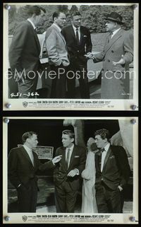 3y625 OCEAN'S 11 2 8x10 stills '60 Sinatra, Lawford & Dean Martin, classic images of the Rat Pack!