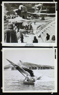 3y658 PLANET OF THE APES 2 8x10 stills '68 images of Charlton Heston on spaceship & in captivity!