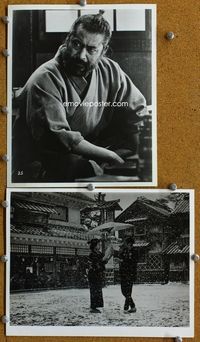 3y679 RED BEARD 2 8x10 stills '65 great close-up of Toshiro Mifune, directed by Akira Kurosawa!