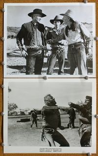 3y681 RED RIVER 2 8x10s R55 great images of cowboy John Wayne, Montgomery Clift & Walter Brennan!