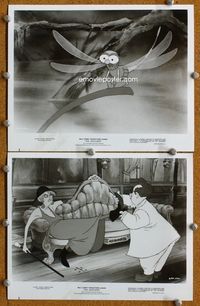 3y685 RESCUERS 2 8x10 stills '77 Madame Medusa & Evinrude from Walt Disney mouse adventure cartoon!