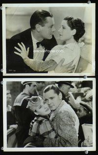 3y694 RIPTIDE 2 8x10 movie stills '34 images of lovers Norma Shearer & Robert Montgomery!