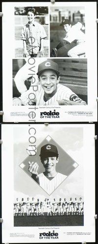 3y708 ROOKIE OF THE YEAR 2 8x10s '93 great stills of young baseball player Thomas Ian Nicholas!