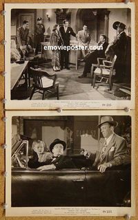 3y733 SEARCH FOR DANGER 2 8x10 movie stills '49 two great images of John Calvert as The Falcon!