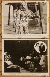 3y750 SHE-CREATURE 2 8x10 movie stills '56 great image of cheesy wild monster from Hell!