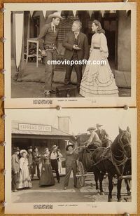 3y751 SHERIFF OF CIMARRON 2 8x10 movie stills '45 great image of Sunset Carson in the title role!