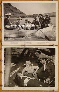 3y773 SMOKE SIGNAL 2 8x10 movie stills '55 two great images of Piper Laurie as cowgirl!