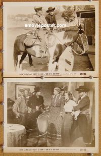3y786 SON OF A BADMAN 2 8x10 movie stills '49 cool images of cowboys Lash La Rue & Fuzzy St. John!