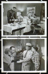 3y862 TEXAS CARNIVAL 2 8x10 movie stills '51 Red Skelton w/pretty Esther Williams & cowboys!