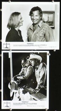 3y864 TEXASVILLE 2 8x10 movie stills '90 great images of cowboy Jeff Bridges, Cybil Shepherd!