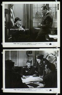 3y866 THEY CAME TO BLOW UP AMERICA 2 8x10 movie stills '43 WWII, George Sanders & Nazi soldiers!