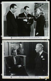 3y868 THEY DRIVE BY NIGHT 2 8x10 movie stills R48 two great images of Humphrey Bogart!