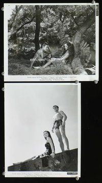 3y891 TYPHOON 2 8x10 movie stills '40 two great images of tropical Dorothy Lamour, Robert Preston!