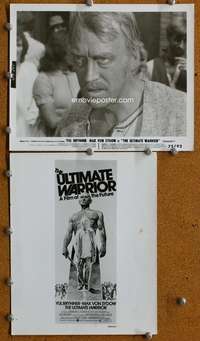 3y892 ULTIMATE WARRIOR 2 8x10 movie stills '75 cool close-up of Max Von Sydow!