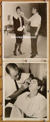 3y784 SOME LIKE IT HOT 2 8x10 movie stills '59 candids of Tony Curtis in makeup for drag scenes!