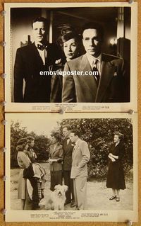 3y967 WITHOUT HONOR 2 8x10 movie stills '49 great images of Laraine Day, Dane Clark & Franchot Tone!