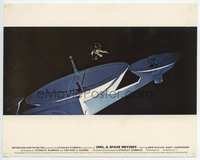 3y009 2001: A SPACE ODYSSEY English Front of House lobby card '68 astronaut floating, non-Cinerama!